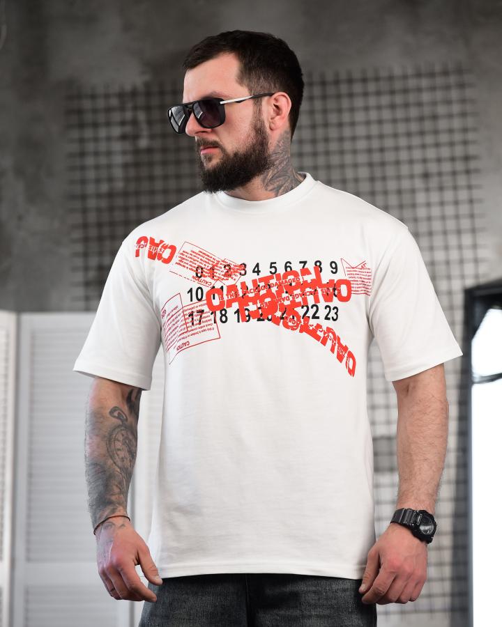 Футболка oversize Maison Margiela N.6 white ТР6885 - фото 3