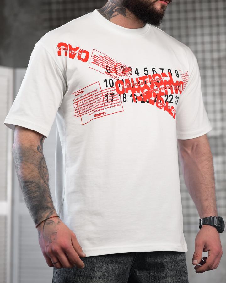 Футболка oversize Maison Margiela N.6 white ТР6885 - фото 6