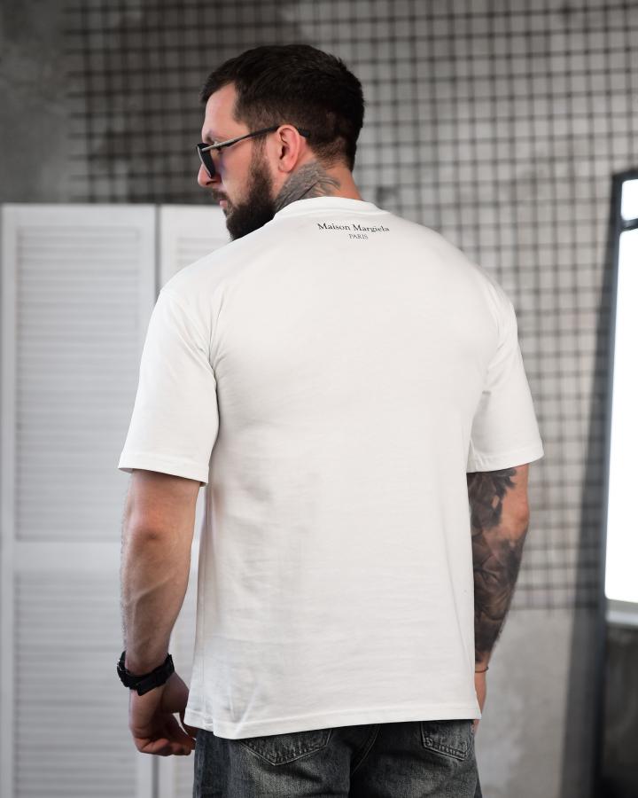 Футболка oversize Maison Margiela N.6 white ТР6885 - фото 8