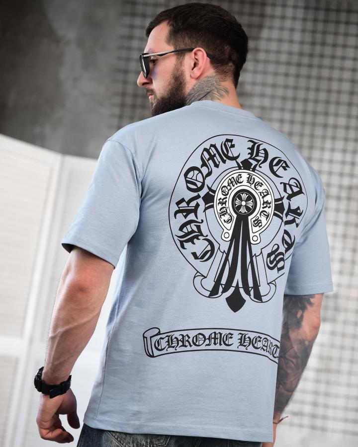 Футболка oversize Chrome Heart ТР6882 - фото 4