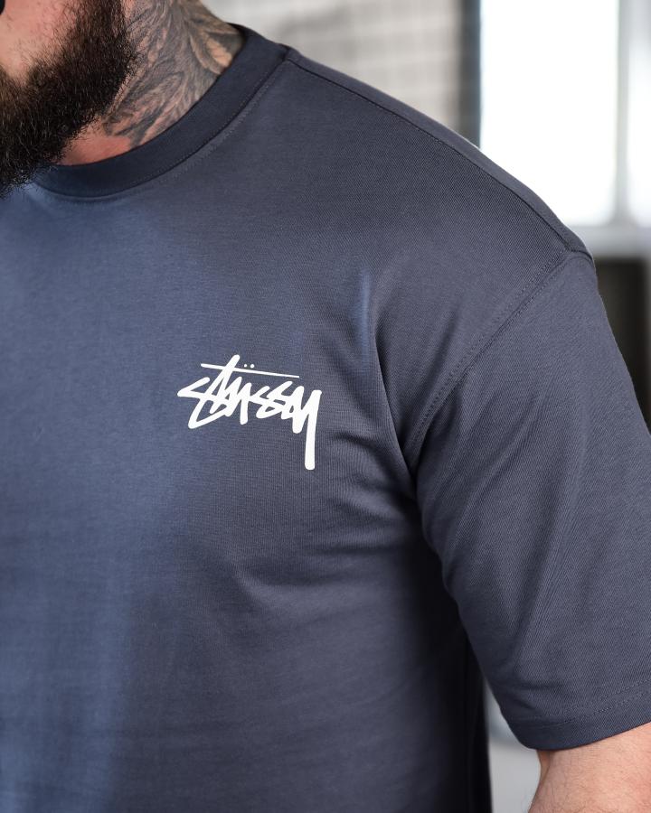 Футболка оверсайз STUSSY Graffiti sea ТР6880 - фото 3