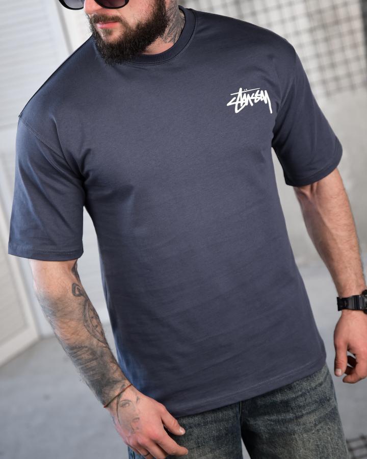 Футболка оверсайз STUSSY Graffiti sea ТР6880 - фото 4