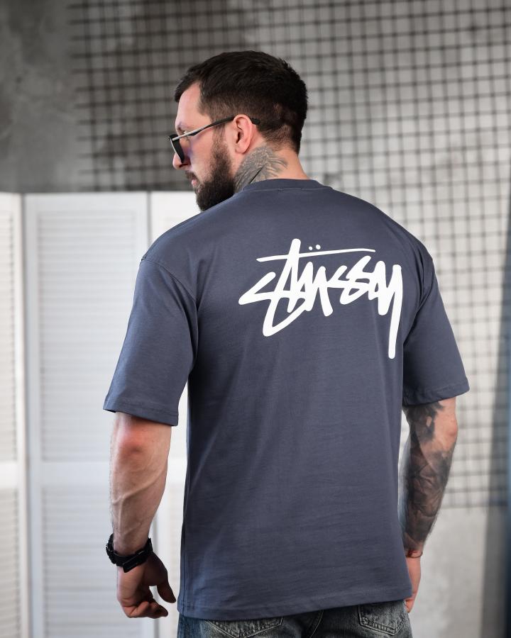 Футболка оверсайз STUSSY Graffiti sea ТР6880 - фото 5