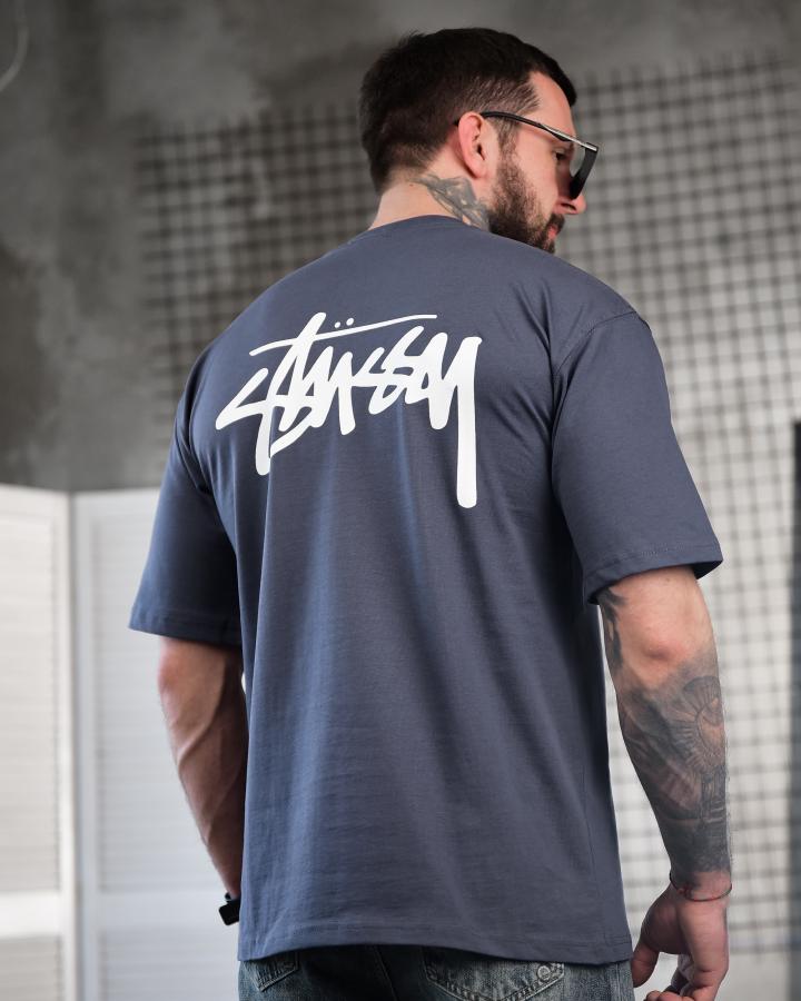 Футболка оверсайз STUSSY Graffiti sea ТР6880 - фото 7