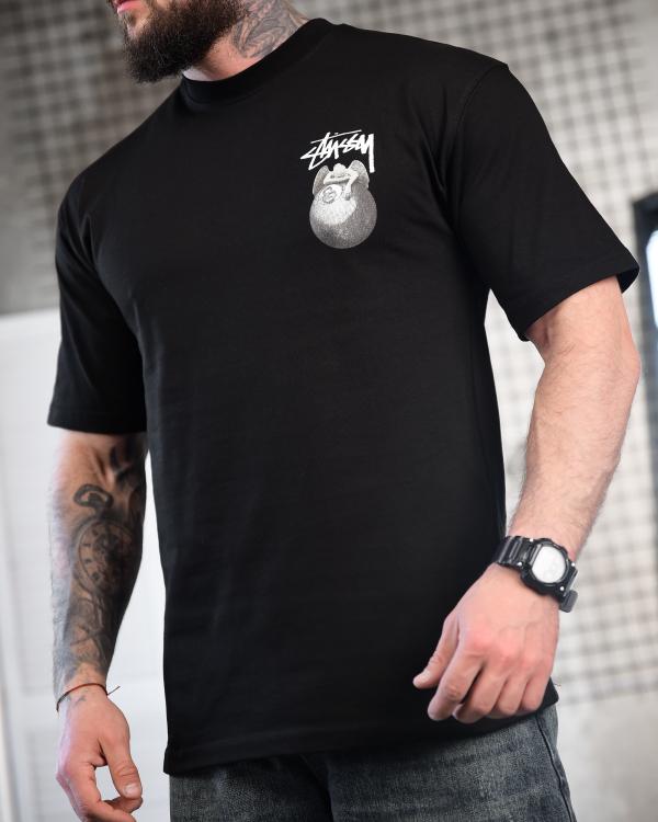 Футболка oversize stussy  N.8 black ТР6878 - 3