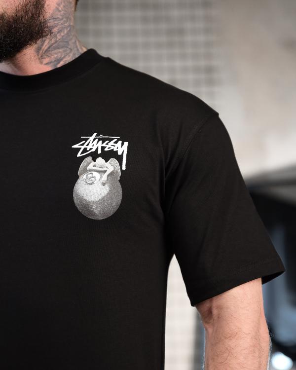 Футболка oversize stussy  N.8 black ТР6878 - 4