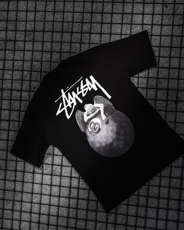 Футболка oversize stussy  N.8 black ТР6878 - 6