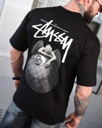 Футболка oversize stussy  N.8 black ТР6878