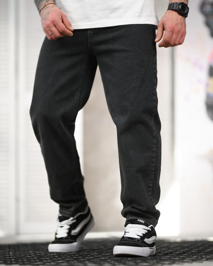 Джинси stussy ballon потертий чорний ТР6861