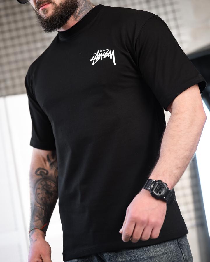 Футболка stussy black ТР6877 - фото 2