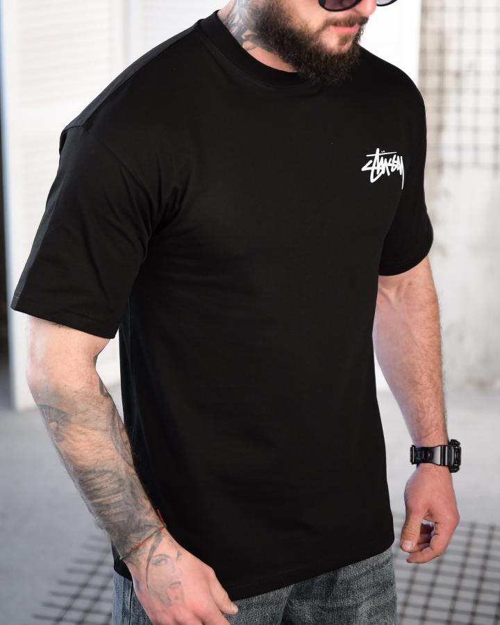Футболка stussy black ТР6877 - фото 4