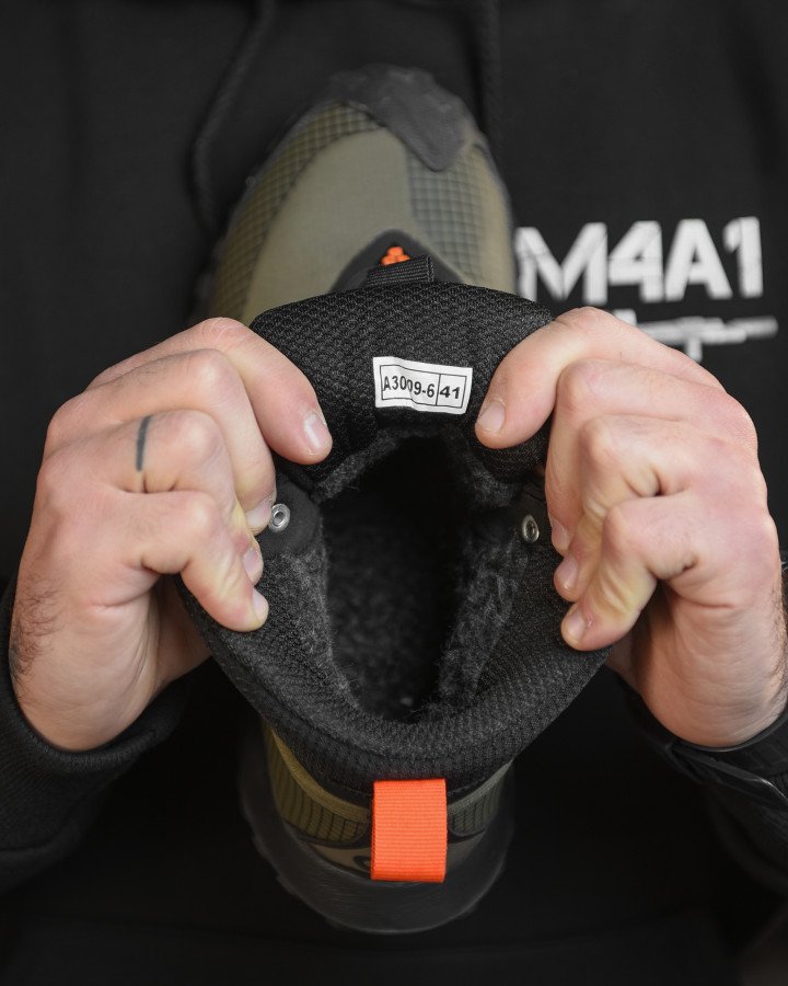 Зимові чоловічі термо кросівки Goretex хакі ВТ4754 - фото 9
