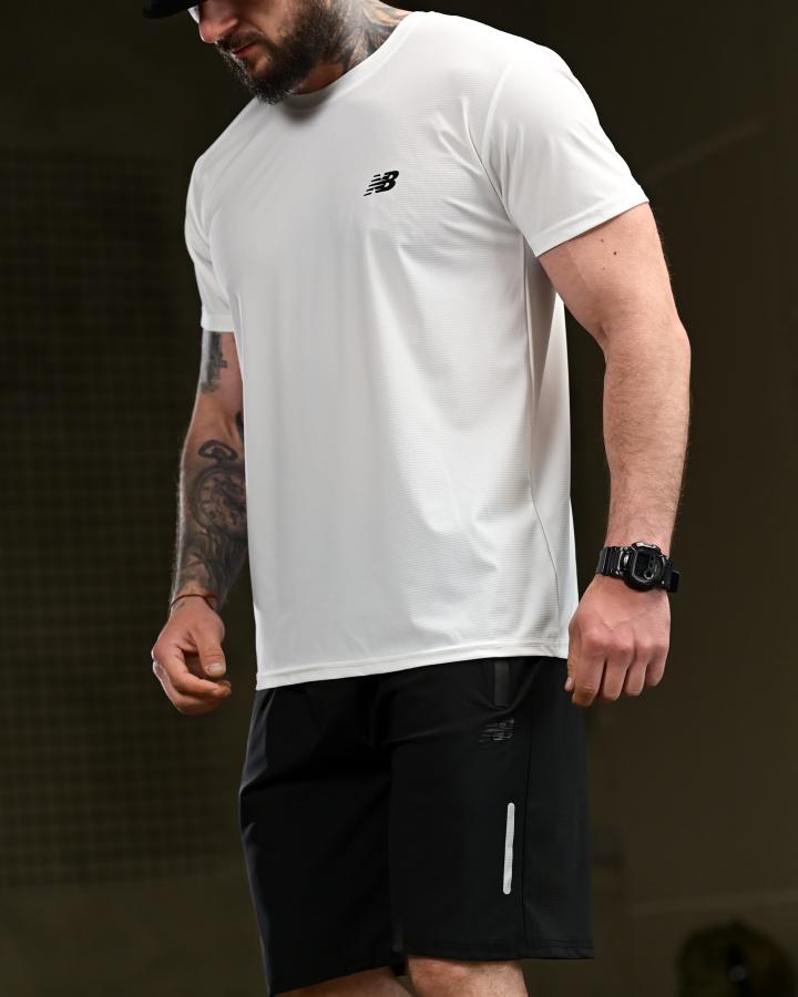 Літній костюм NB black/white РП6256 - фото 3
