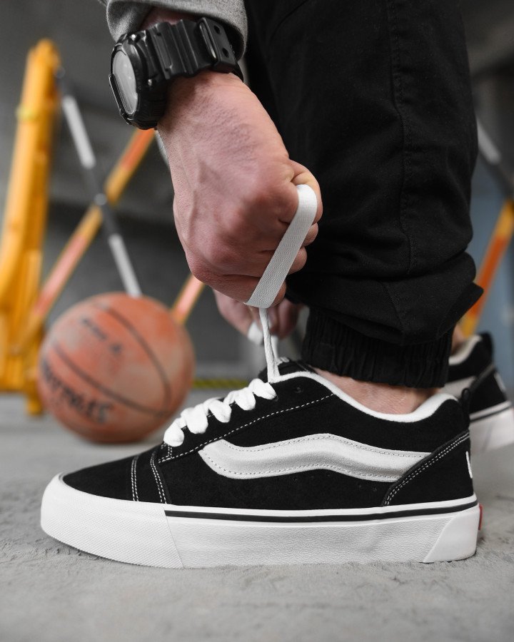 Чоловічі кросівки vans black /white НП5023