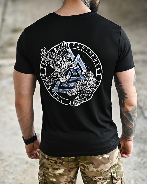 Тактична футболка SELION руни black ТР6949 - 8
