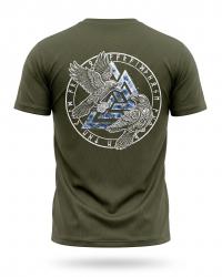 Tactical t-shirt SELION runes oliva TR6948