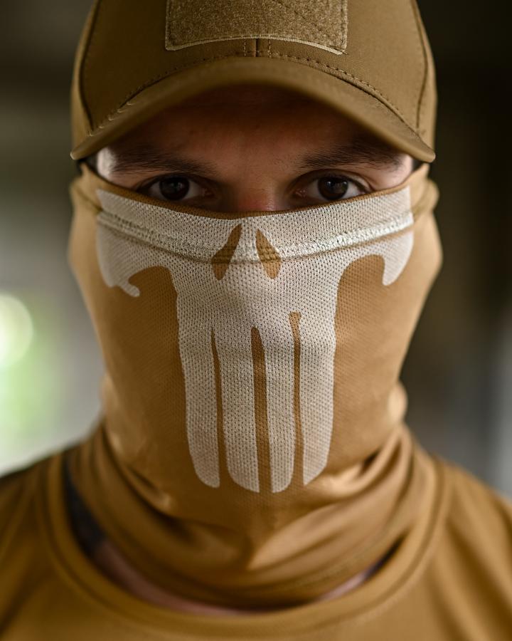 Баф на шею Skull койот Coolmax шарф труба баф милитари мужской тактический для туризма для походов для рыбалки