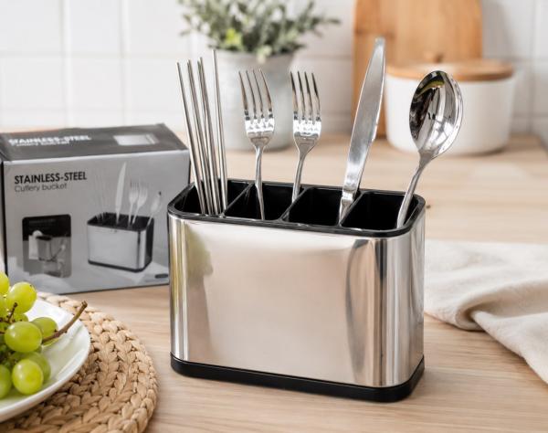 Органайзер для столових приборів на 4 секції Stainless steel ВТ4688 - 7