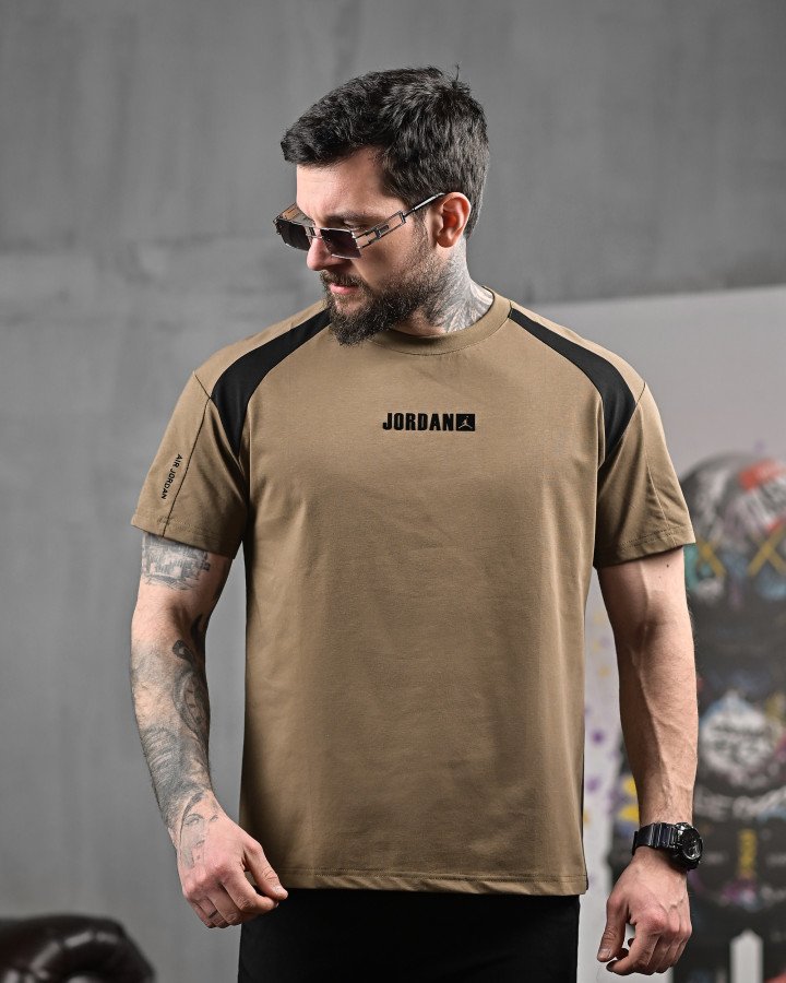 Футболка Jordan dry-fit коричнева 4 ДЛ6483 - фото 2