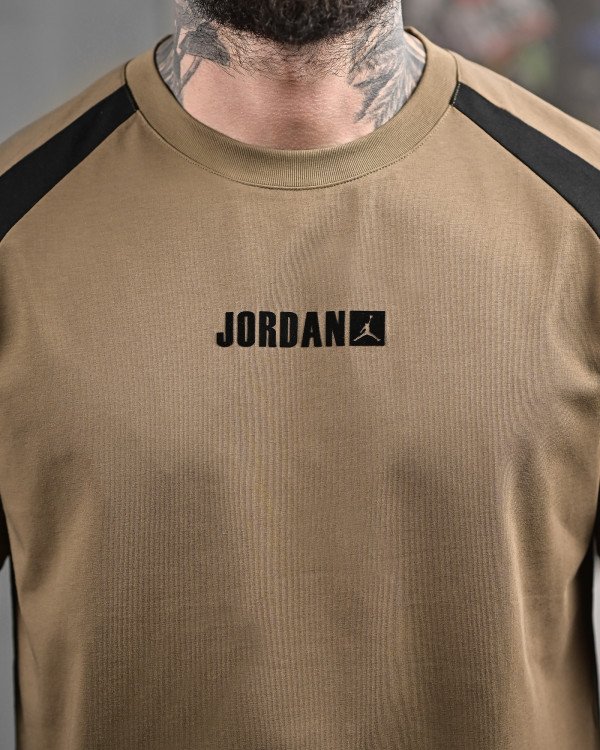 Футболка Jordan dry-fit коричнева 4 ДЛ6483 - 7