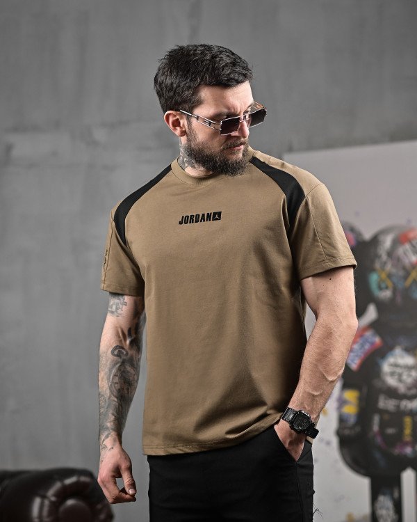 Футболка Jordan dry-fit коричнева 4 ДЛ6483 - 1