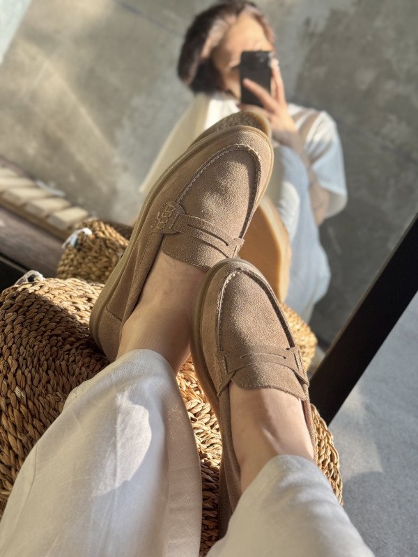 Women's loafers cream DL7295 - 6