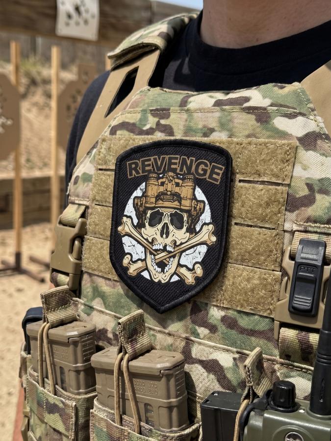 Шеврон патч revenge на липучці Velcro шеврон на одяг нашивка на липучці патч Velcro