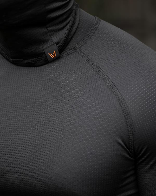 Тактичний лонгслів з балаклавою MANTIS® Phantom LS Combat Shirt - Black - 4