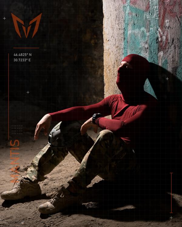 Тактичний лонгслів з балаклавою MANTIS® Phantom LS Combat Shirt - Maroon - 12