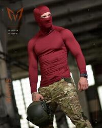 Тактичний лонгслів з балаклавою MANTIS® Phantom LS Combat Shirt - Maroon