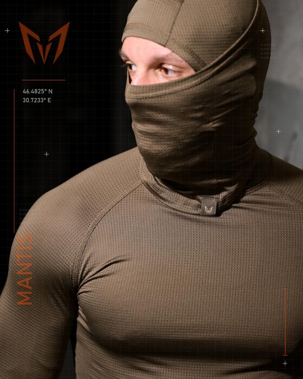 Тактичний лонгслів з балаклавою MANTIS® Phantom LS Combat Shirt - Olive - 6