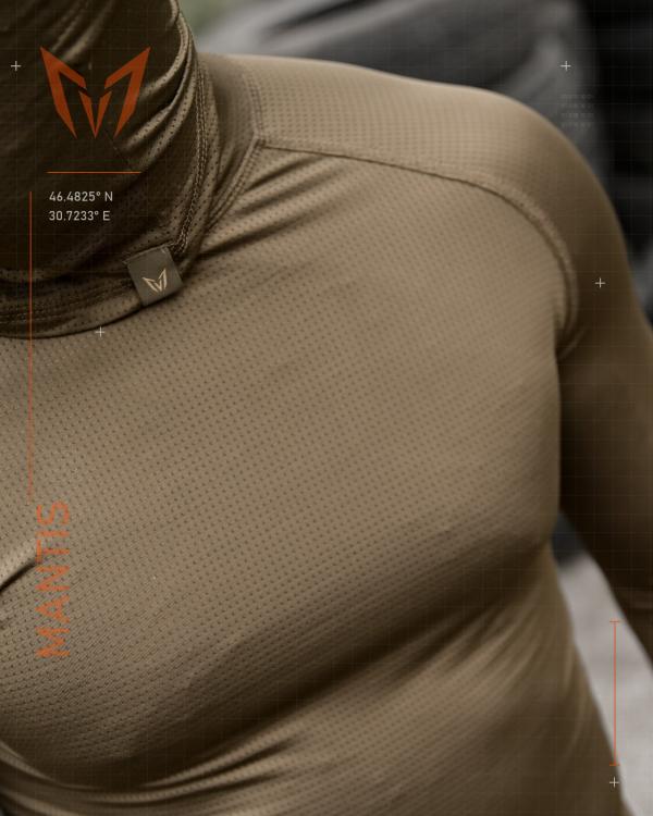 Тактичний лонгслів з балаклавою MANTIS® Phantom LS Combat Shirt - Olive - 9