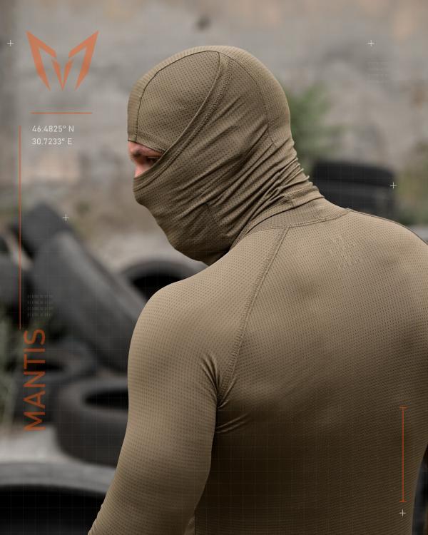 Тактичний лонгслів з балаклавою MANTIS® Phantom LS Combat Shirt - Olive - 10