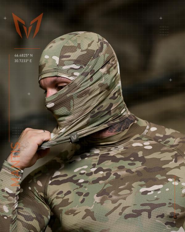 Тактичний лонгслів з балаклавою MANTIS® Phantom LS Combat Shirt - Multicam - 9
