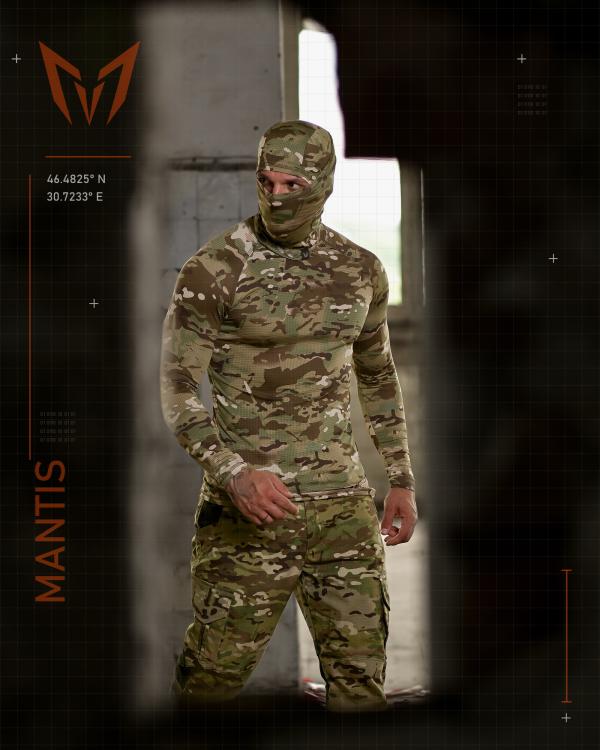 Тактичний лонгслів з балаклавою MANTIS® Phantom LS Combat Shirt - Multicam - 10