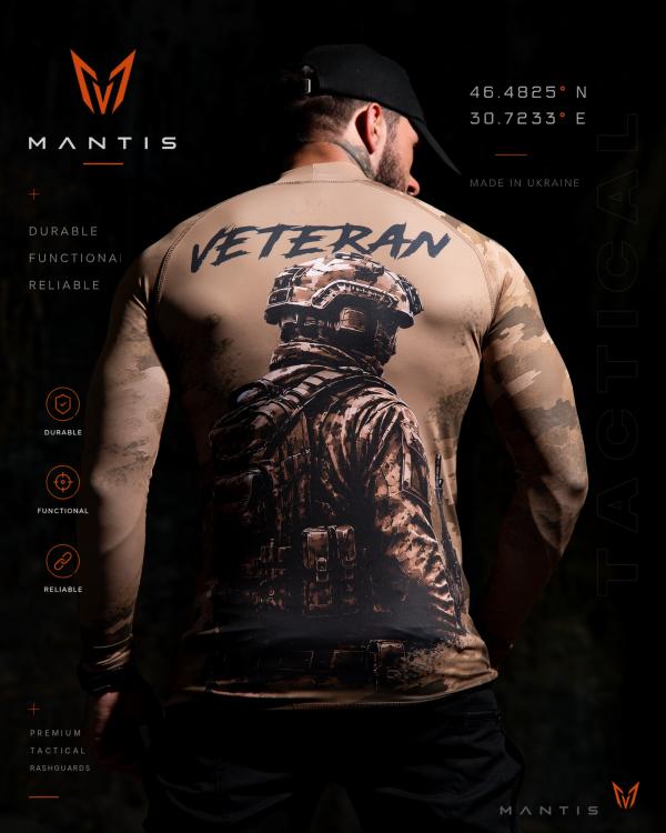 Тактичний рашгард MANTIS® Veteran LS — Coyote - 3