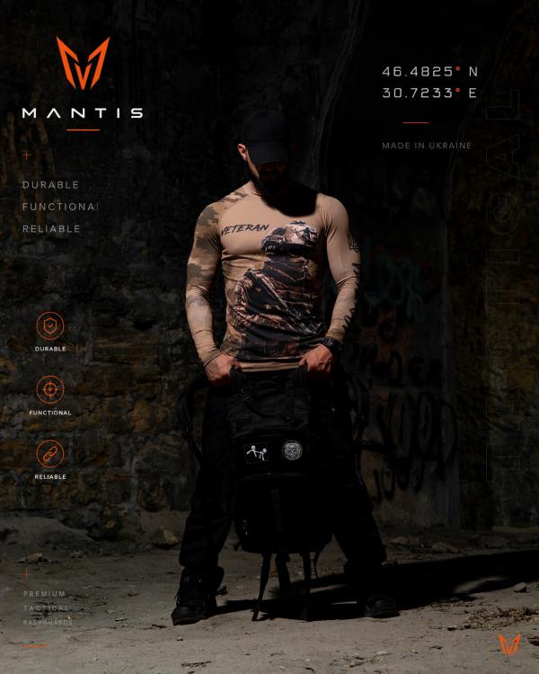 Тактичний рашгард MANTIS® Veteran LS — Coyote - 10