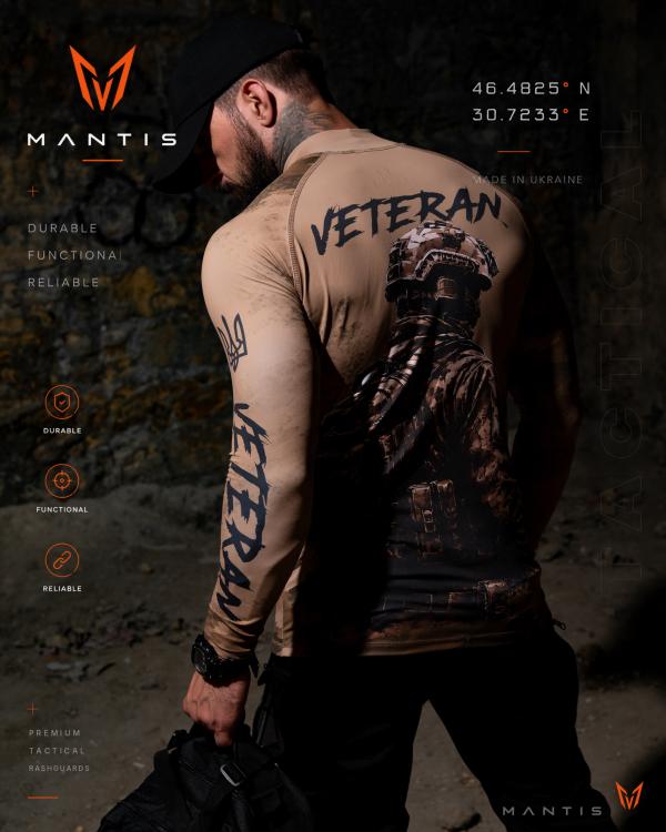 Тактичний рашгард MANTIS® Veteran LS — Coyote - 11