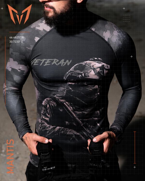 Тактичний рашгард MANTIS® Veteran LS — black - 8