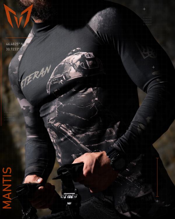 Тактичний рашгард MANTIS® Veteran LS — black - 9