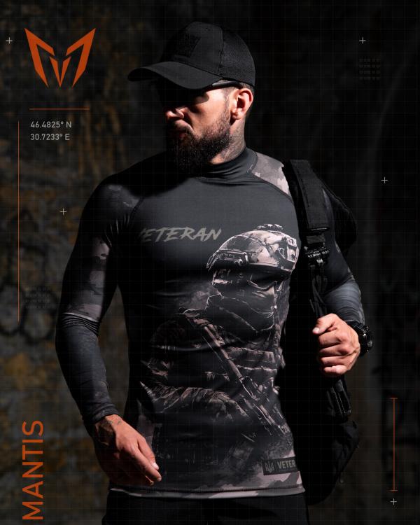 Тактичний рашгард MANTIS® Veteran LS — black - 10