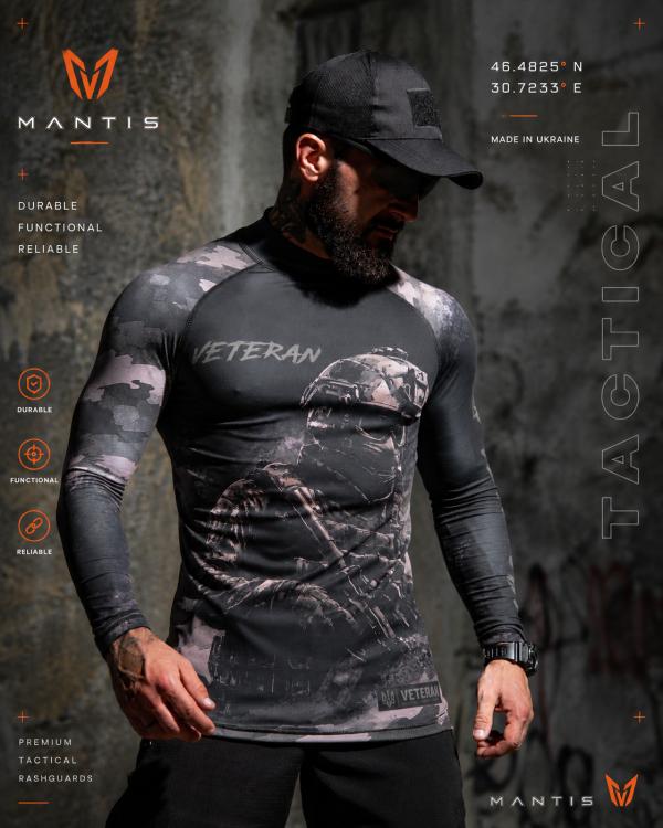 Тактичний рашгард MANTIS® Veteran LS — black - 1