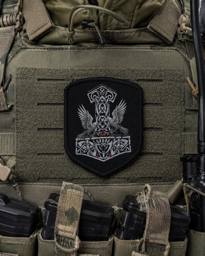 Патч нашивка руни на липучці Velcro шеврон на одяг нашивка на липучці патч Velcro