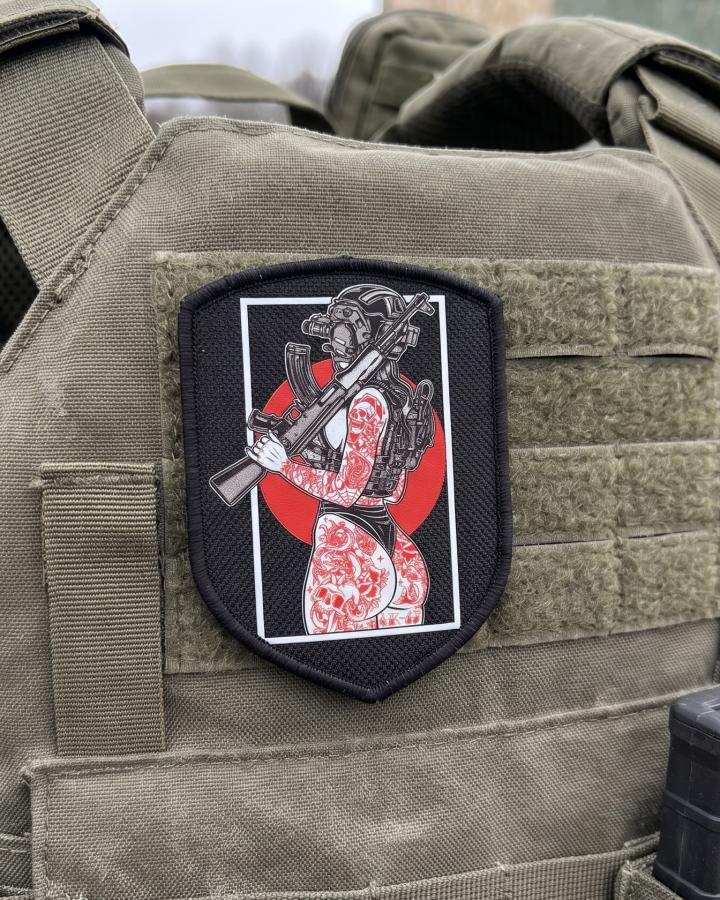 Шеврон патч gerl на липучці Velcro шеврон на одяг нашивка на липучці патч