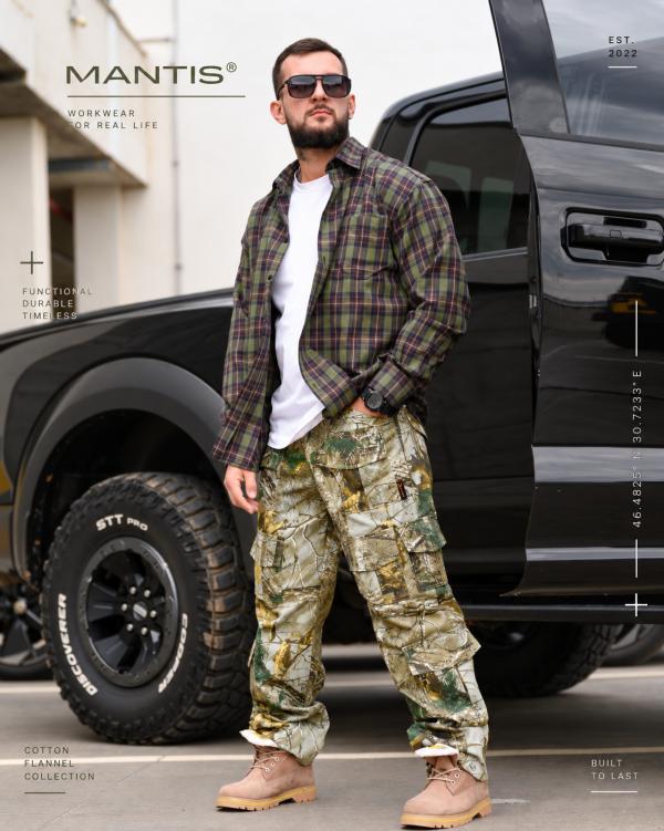 Рубашка оверсайз MANTIS® WORKMAN SHIRT-Forest Plaid - 1